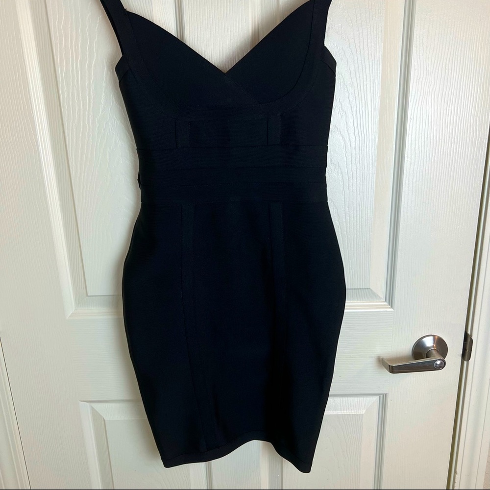 Black Silk and Salt Bodycon Dress